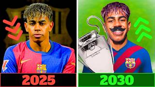 Como sería el FC BARCELONA del FUTURO después de 5 TEMPORADAS según FC 25