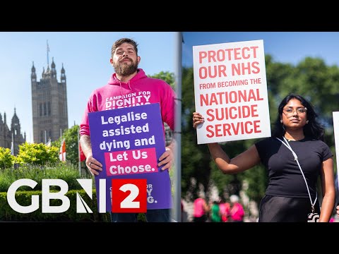 WATCH: Rallies in Westminster for and against assisted dying