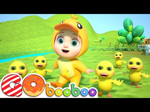 Cinco Patinhos | Canções Para Crianças | GoBooBoo Músicas Infantis