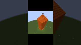 How to make COBBLESTONE TOWER in Minecraft 5 #shorts #short #minecraft