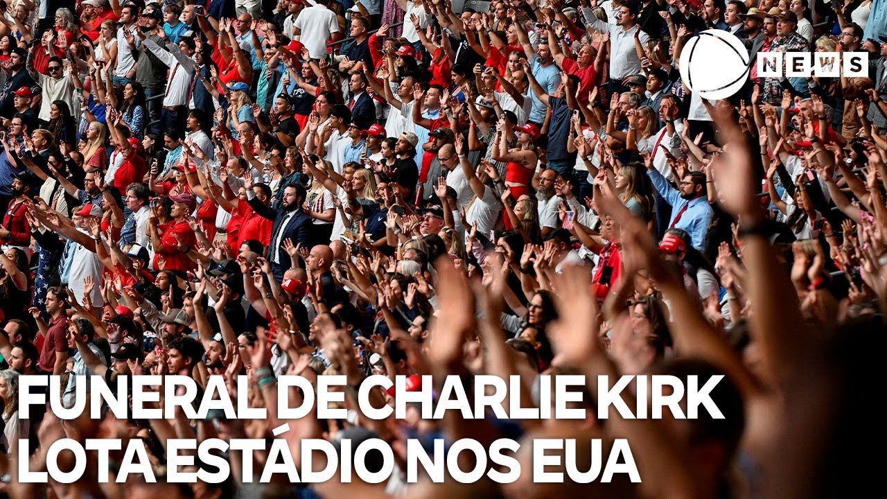 Funeral do ativista Charlie Kirk lota estádio nos EUA