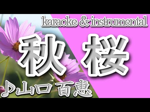 秋桜/山口 百恵/カラオケ＆instrumental/歌詞/KOSUMOSU/Momoe Yamaguchi/Masashi Sada