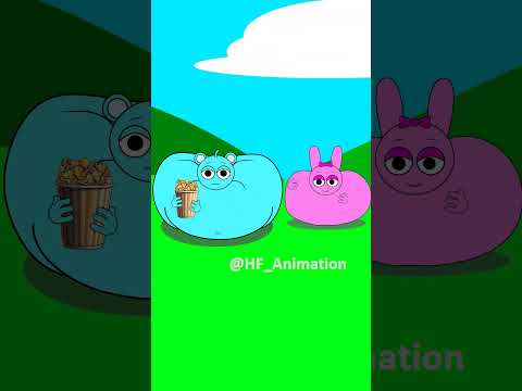 Sprunki Pinki Inflation PopCorn Trick Fail 🤣| Animation meme #sprunki #funny #popcorn