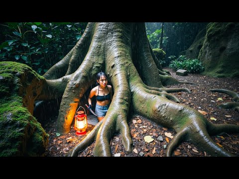I Survive 15 Days - Hurriedly took shelter under the Big Tree
