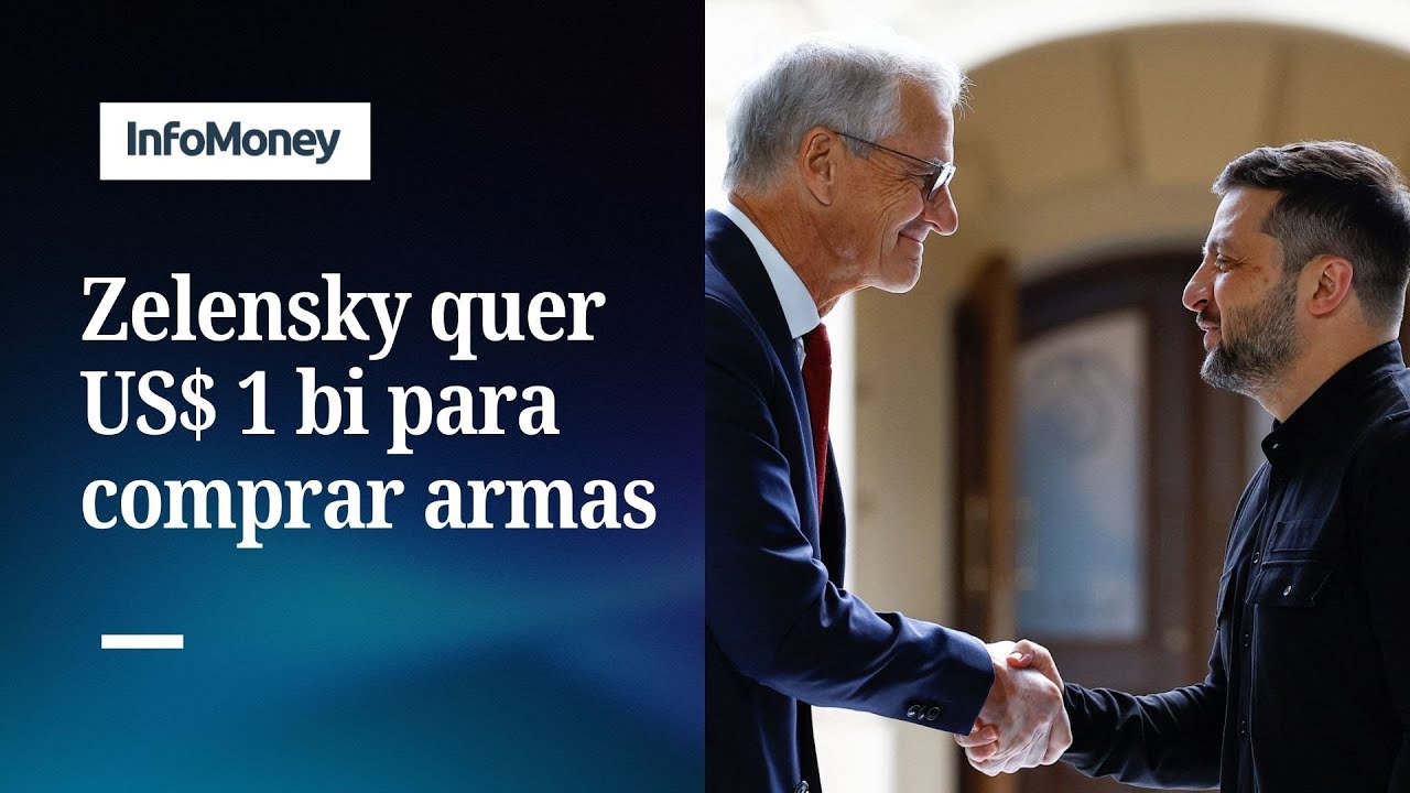 Zelensky busca US$ 1 bilhão por mês para compra de armas dos EUA | InfoMoney News