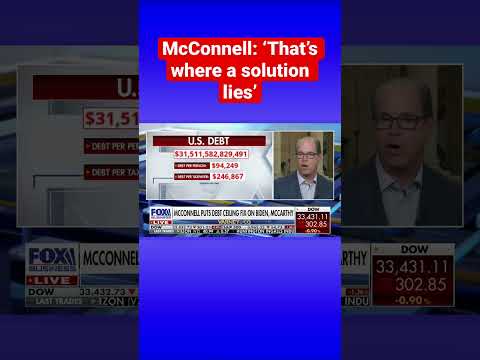 Mitch McConnell throws debt ceiling hot potato at McCarthy, Biden #shorts