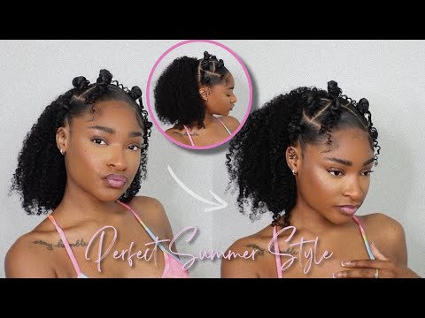 Curly Ponytail for Natural Hair | No Heat! | curls queen hair