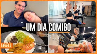 Vlog: um dia comigo grávida de 8 meses | treino, trabalho, mercado, consulta