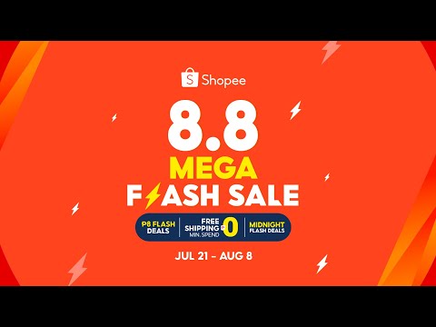 Nagsimula na ang Shopee 8.8 Mega Flash Sale!