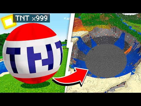 Destruyendo MINECARFT con TNT MALDITO (Realista)