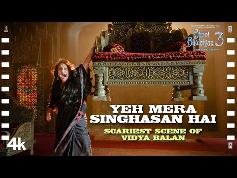 "Yeh Mera Singhasan Hai - Scarriest Scene of Vidya Balan": Bhool Bhulaiyaa 3 |Kartik,Triptii,Madhuri