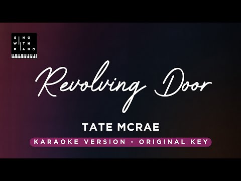 Revolving door – Tate McRae (Original Key Karaoke) – Piano instrumental Cover with Lyrics