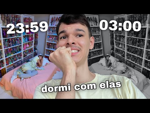 24H NO QUARTO DAS BONECAS 😴 (teria coragem?)