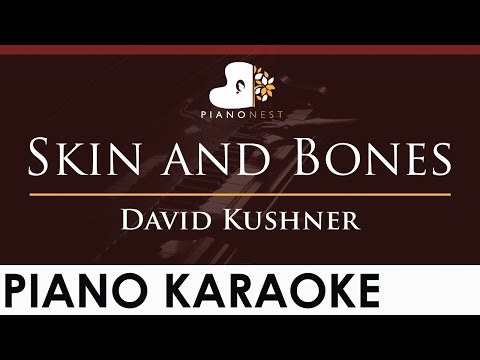 David Kushner – Skin and Bones – HIGHER Key (Piano Karaoke Instrumental)
