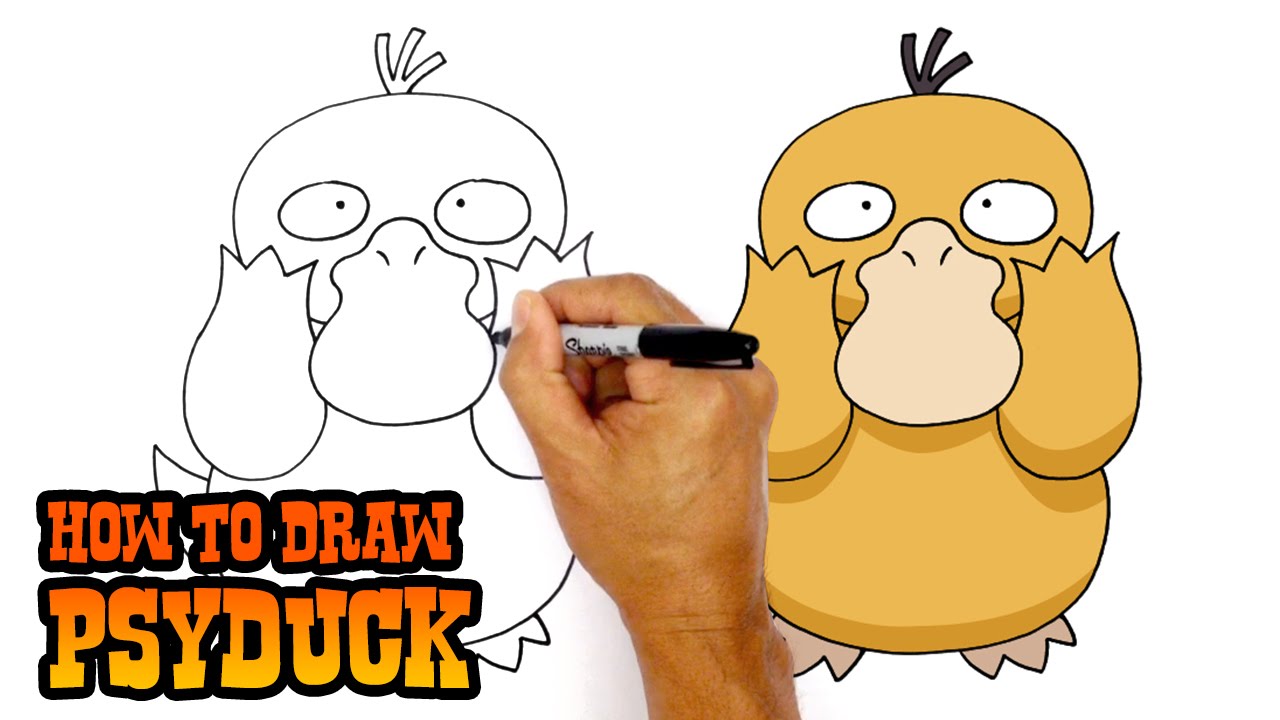 How to Draw Psyduck - Pokemon