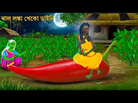 ঝাল লঙ্কা খেকো ডাইনি | Bhuter Cartoon | LONKA DAINI | Bengali Horror Stories | Notun Bangla Golpo