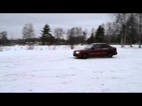 Hyundai Accent. Тормозной путь с ABS.
