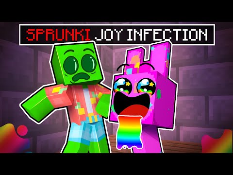 Surviving the SPRUNKI JOY INFECTION in Minecraft!