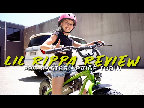 Pro Skater PAIGE TOBIN Reviews the Lil Rippa Kids Electric Bike – Shredding on Two Wheels!