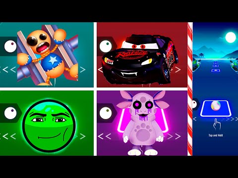 Kick the Buddy Vs Evil Lightning McQueen Vs Fire In The Hole Vs Luntik Exe | #tileshop