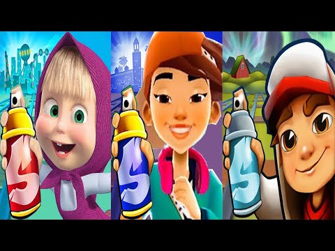 Subway Surfers Iceland 2024 unlock Clementine Hide and Sheep outfit vs Jia vs Masha Run Gameplay HD