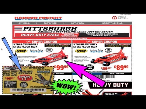 Harbor Freight Floor Jack Coupons 07 2021