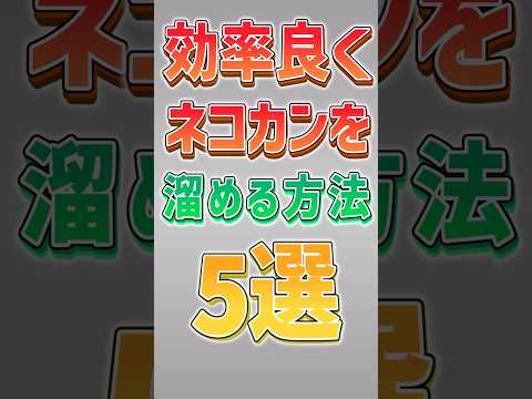 猫の動画サムネイル - 【にゃんこ大戦争】この5つの意識でもうネコカンには困らない！！ネコカンを効率よく貯める方法5選‼️【にゃんこ大戦争ゆっくり解説】#shorts