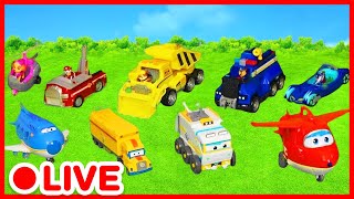 Various Toys : Plane, Bus, Tractor, Fire Truck, Police Car, Toy Excavator 🚘 Video for Kids | Kidibli