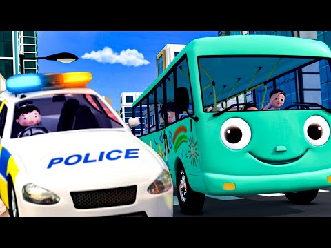 Wheels On The Bus POLICE | 🚌Wheels on the BUS Songs! | 🚌Nursery Rhymes for Kids