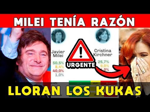 MILEI TENÍA RAZÓN: IMPACTANTES NÚMEROS ENCUESTAS 🚨 COLAPSA CRISTINA Y TODO EL KIRCHNERISMO