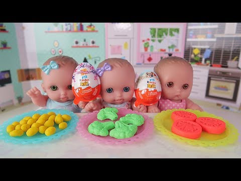 Куклы пупсики/ готовим обед из овощей плей до, открываем сюрпризы Фиксики, Суперсемейка/Зырики ТВ