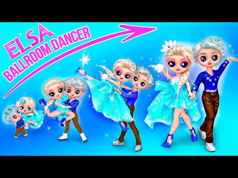 ¡Elsa la Bailarina Creciendo! Manualidades de Frozen para Muñecas LOL OMG