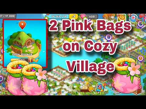 2 Pink Bags on Cozy Village | Cozy Village Pink Bag | Family Island | Oct 2024