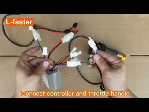 L-faster V brake bike electric conversion kit installation instruction