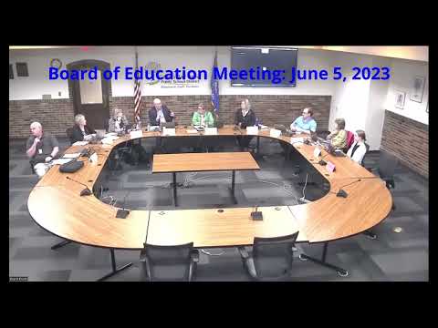 GBAPSD Board of Education Special Meeting:  June 5, 2023