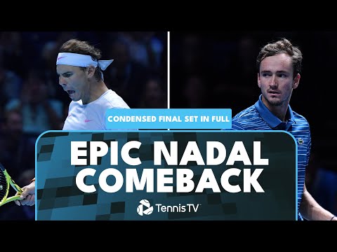 Epic Rafa Comeback! Rafael Nadal vs Daniil Medvedev: Condensed Final Set | Nitto ATP Finals 2019