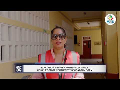 YouTube video thumbnail: Education Minister Pushes For Timely Completion Of North West Secondary Dorm