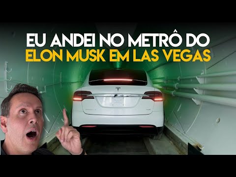 Eu andei no metro do Elon Musk em Las Vegas