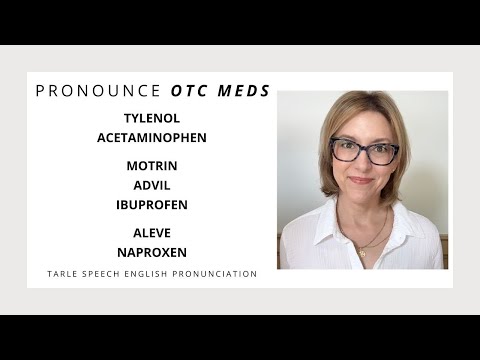 Learn to Pronounce OTC and Generic Medicines - American English Medication Pronunciation #english