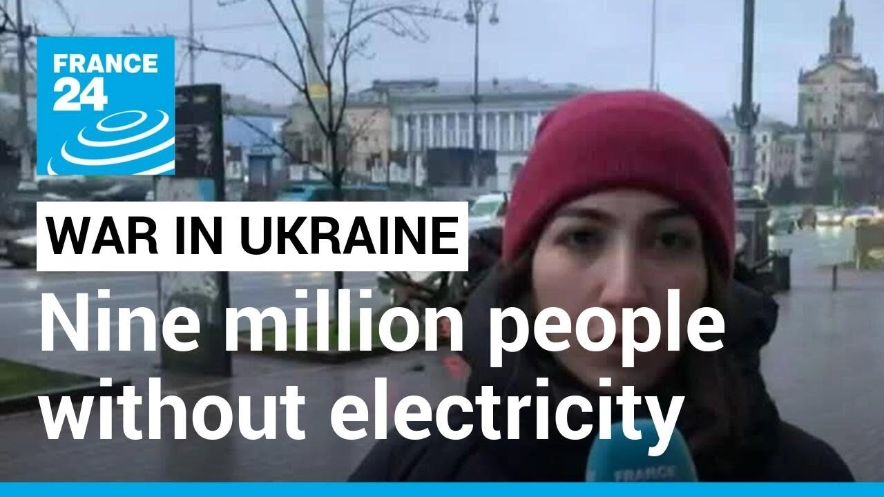 Nine million people without electricity in Ukraine according to Zelensky