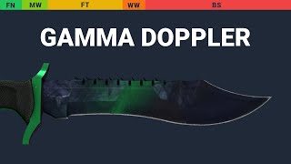 Bowie Knife Gamma Doppler Wear Preview