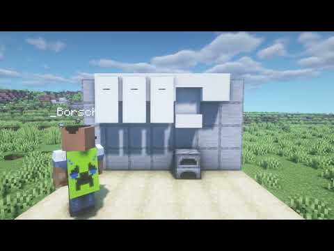 Minecraft  How to Build Easy Kitchen #shorts