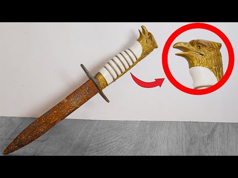 RARE Italian WW2 Military Eagle Knife Restoration!