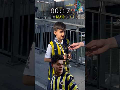 30 Saniyen Var Quizi : Minik taraftardan olağanüstü performans 👦 #futbol #fenerbahçe #quiz