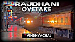 5 Rajdhani exp overtake looped mahanagari exp at Vindhyachal - midnight encounters 🔥☠️