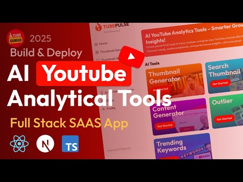 Build & Deploy AI SaaS App with Next.js, React, & BrightData | YouTube Analytics Tool Tutorial