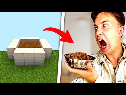 Byg og Spis #20: JEG SPISER HUNDEMAD!! - Dansk Minecraft