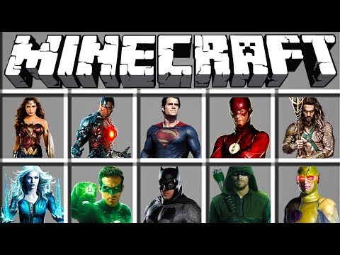 NOVOS HERÓIS LIGA DA JUSTIÇA ADICIONADOS ao MINECRAFT