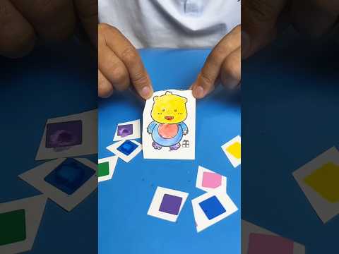Biết cách tô màu nước cho bé gấu thật xinh đẹp!!!! #funny #funnyvideo #memes #fpy #shorts #short