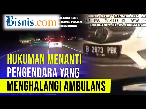 Viral Mobil Mewah Halangi Ambulans, Awas Sanksi Pidananya!